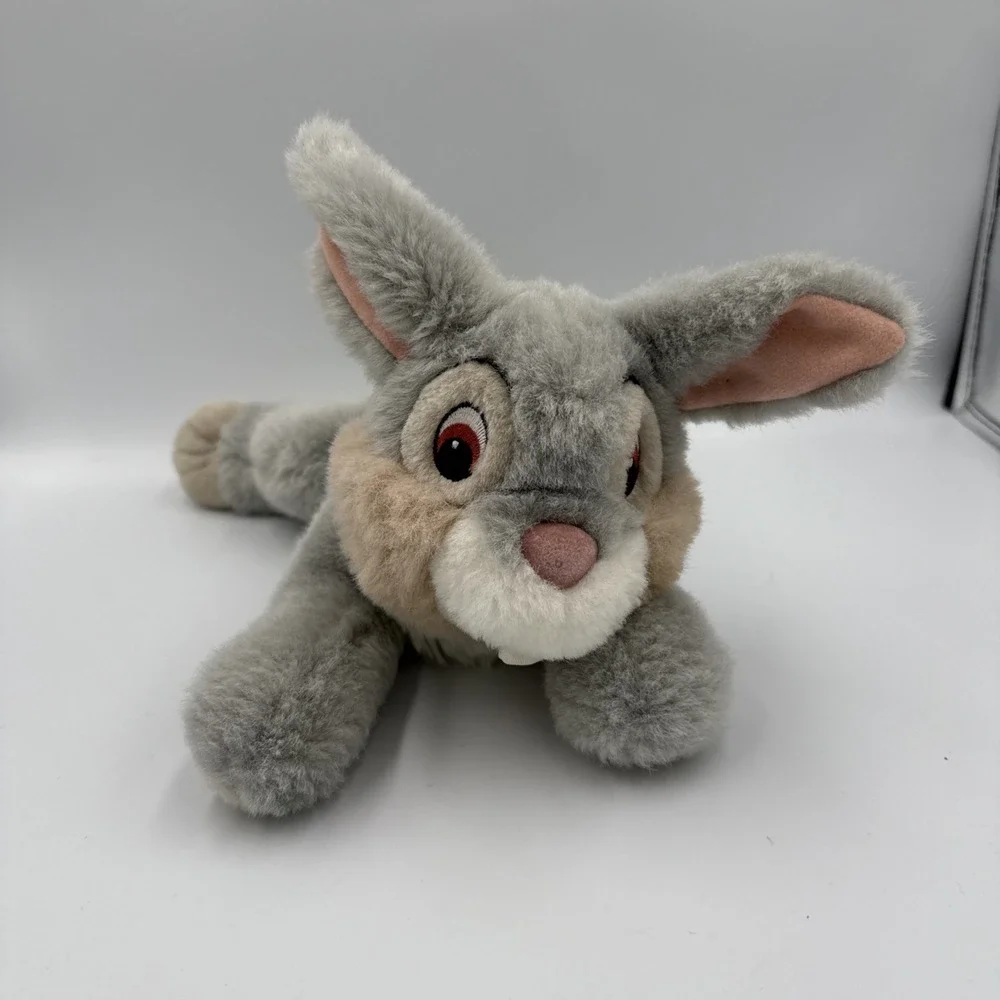 RARE Vintage Disney Store Exclusive Bambi Thumper Soft Plush Toy 11